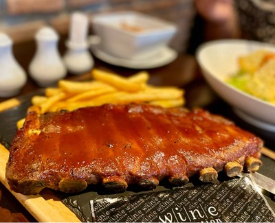 🐷 8 Hours Smoked BBQ Pork Ribs. (Price 460++ Baht.)