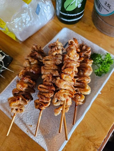หนังไก่ทอด
