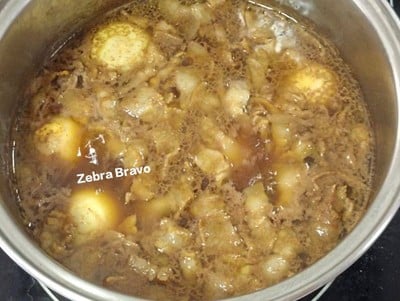 วิธีทำ พะโล้ไข่สามชั้นสไลซ์