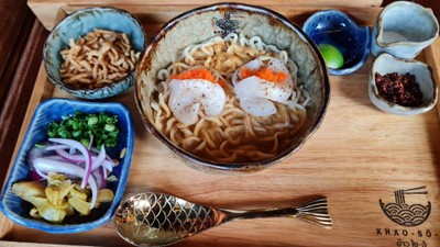 ข้าวซอยเส้นสดหอยเชลล์