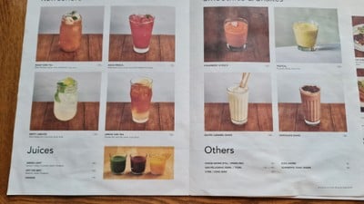 ป้ายราคาหรือสมุดเมนู