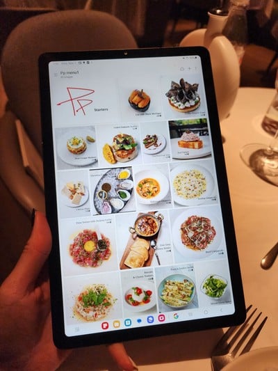 ป้ายราคาหรือสมุดเมนู