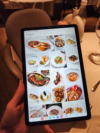 ป้ายราคาหรือสมุดเมนู