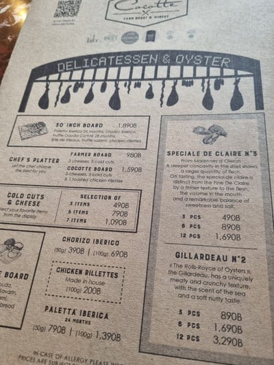 ป้ายราคาหรือสมุดเมนู