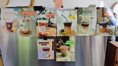 ป้ายราคาหรือสมุดเมนู