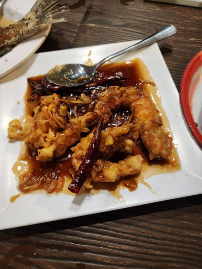 กุ้งซอสมะขาม