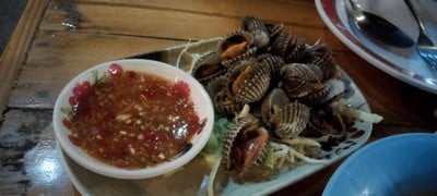 หอยแครงลวก