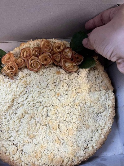วิธีทำ Rose apple crumble tart 🌹GopOpOp style #WongnaiChef วิธีทำ Rose apple crumble tart 🌹GopOpOp style #WongnaiChef