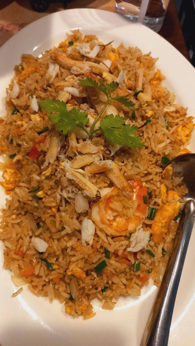 ข้าวผัดปู+กุ้ง