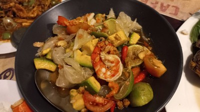 ตำอะโวคาโด้+ส้มโอ