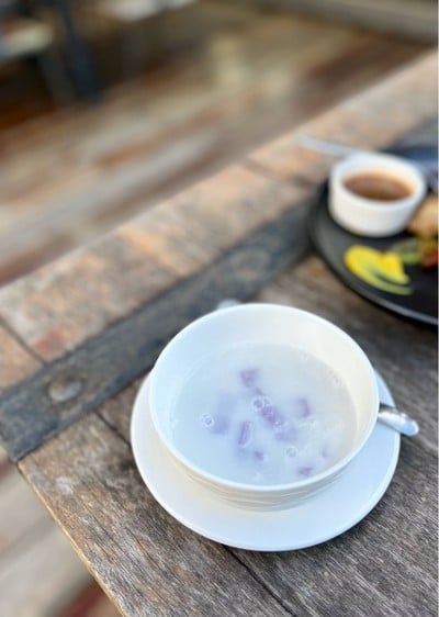 🫕 บัวลอยเผือกมะพร้าวอ่อน. (ราคา 50 บาท)