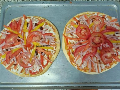 วิธีทำ Ham and Crab Stick Pizza 🍕 วิธีทำ Ham and Crab Stick Pizza 🍕