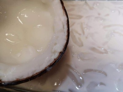 วิธีทำ วุ้นกะทิลูกตาลมะพร้าวกะทิ #wongnaichef