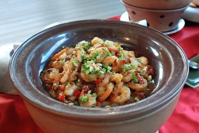 กุ้งผัดซอสเสฉวน