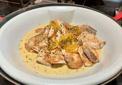 Grilled Salmon with Orange Sauce