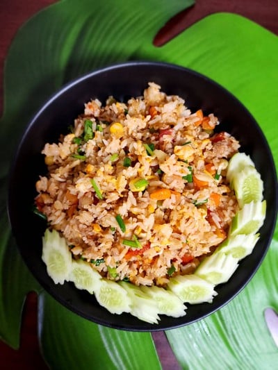 ข้าวผัดไข่หมูสับซอสมะเขือเทศ #wongnaichef ข้าวผัดไข่หมูสับซอสมะเขือเทศ #wongnaichef