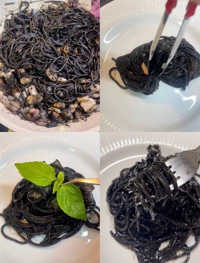 วิธีทำ สปาเกตตี้ซอสหมึกดำ🍝🐙 วิธีทำ สปาเกตตี้ซอสหมึกดำ🍝🐙