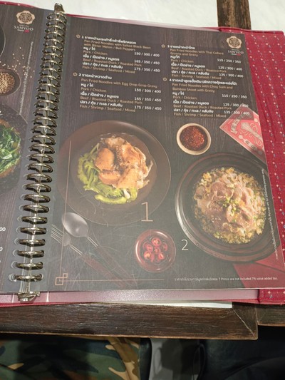 ป้ายราคาหรือสมุดเมนู