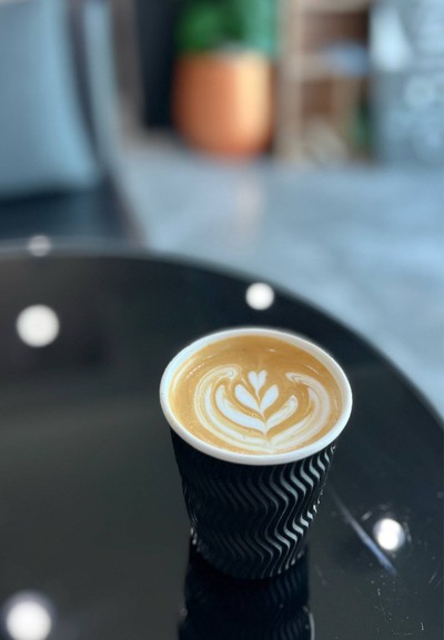 ☕️ Hot Latte. (Price 60 Baht.)