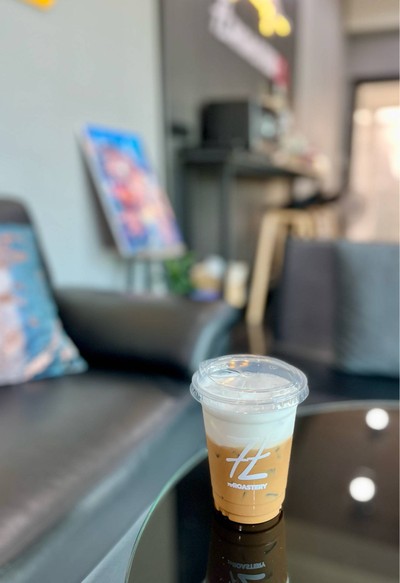 ☕️ Iced Cappuccino. (Price 70 Baht.)