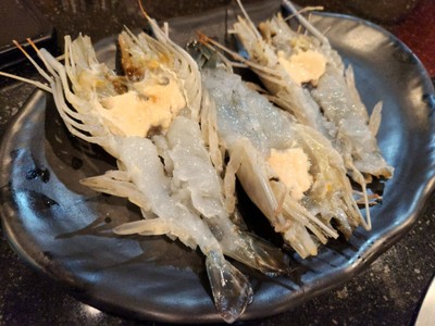 กุ้งแม่น้ำใหญ่เผา