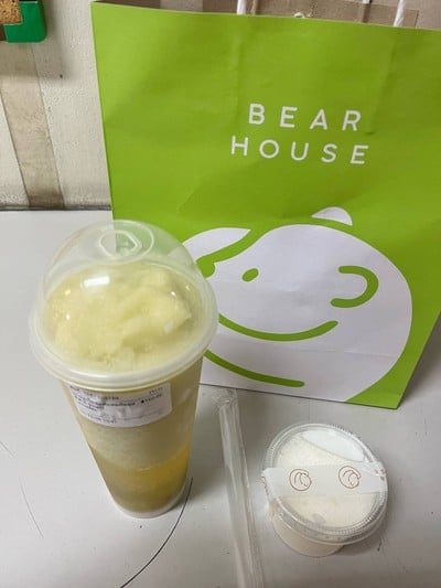 ชาองุ่นไซมัสคัสสดปั่นนุ่มชีส