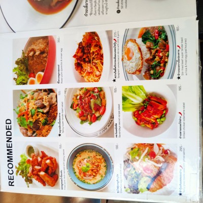 ป้ายราคาหรือสมุดเมนู