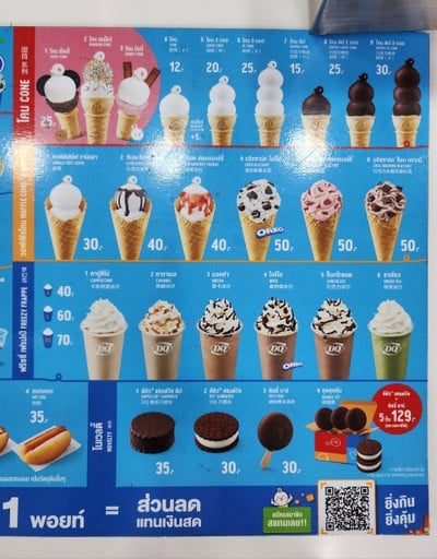 ป้ายราคาหรือสมุดเมนู