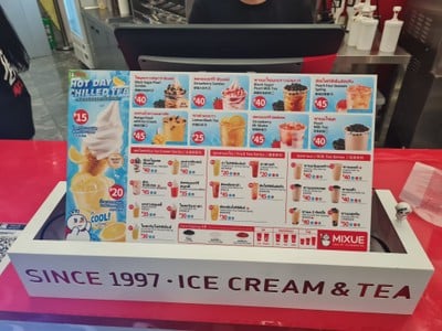 ป้ายราคาหรือสมุดเมนู