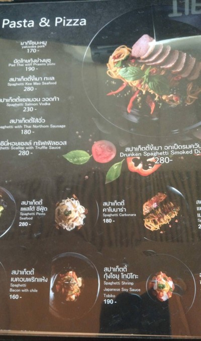 ป้ายราคาหรือสมุดเมนู