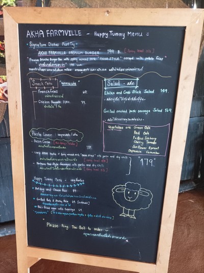 ป้ายราคาหรือสมุดเมนู