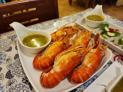 กุ้งแม่น้ำอบเกลือ1/2 กิโล