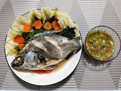 วิธีทำ ปลานิลนึ่ง