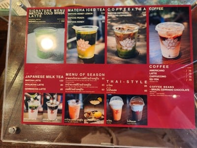 ป้ายราคาหรือสมุดเมนู