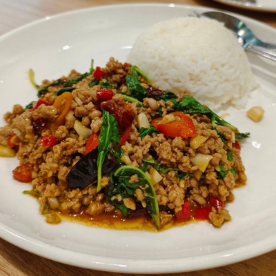 ข้าวกระเพราหมูสับ