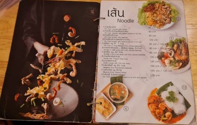 ป้ายราคาหรือสมุดเมนู