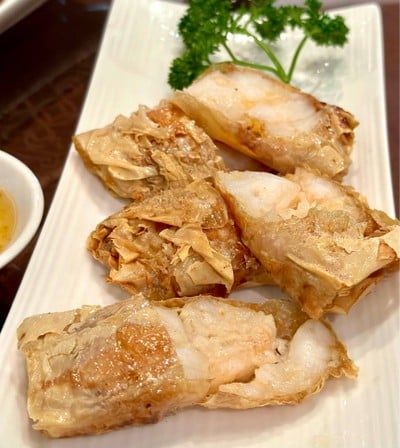 ฟองเต้าหู้กุ้งทอด
