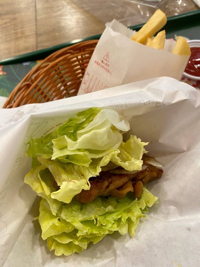 ไก่เทอริยากิ เลททิช เบอร์เกอร์