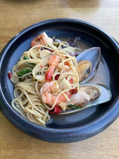 สปาเกตตีขี้เมาซีฟู้ด