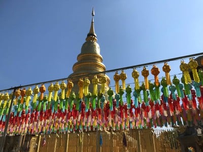 บรรยากาศ วัดพระธาตุหริภุญชัยวรมหาวิหาร