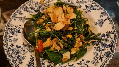 เชียงดาผัดไข่แบบล้านนา