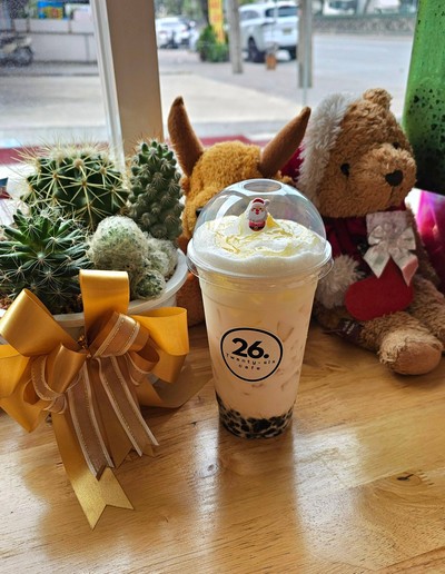 นมสดคาราเมล+ไข่มุก