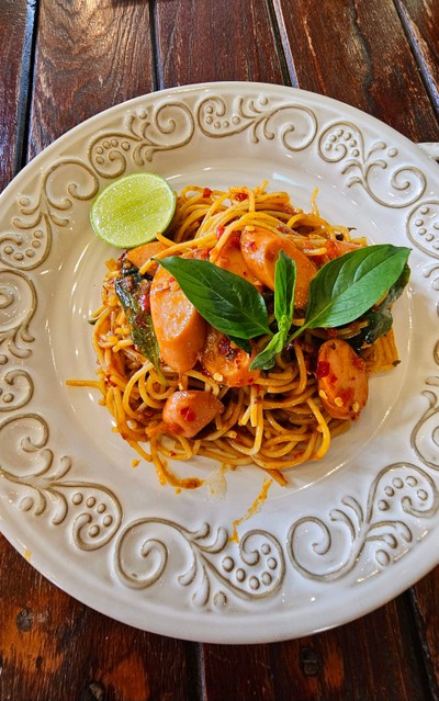 สปาเก็ตตี้พริกเผา