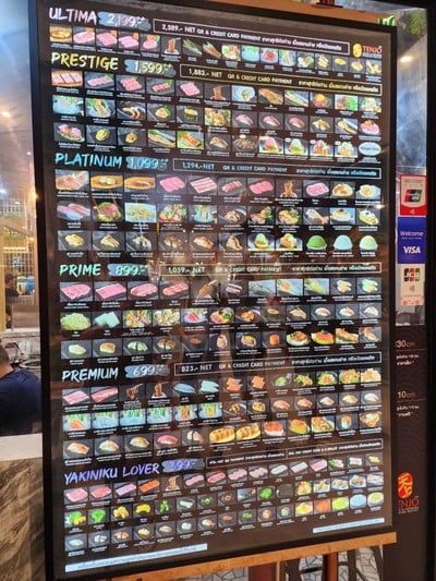 ป้ายราคาหรือสมุดเมนู