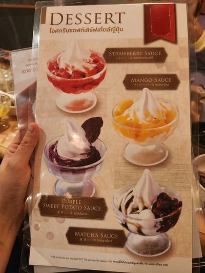 ป้ายราคาหรือสมุดเมนู