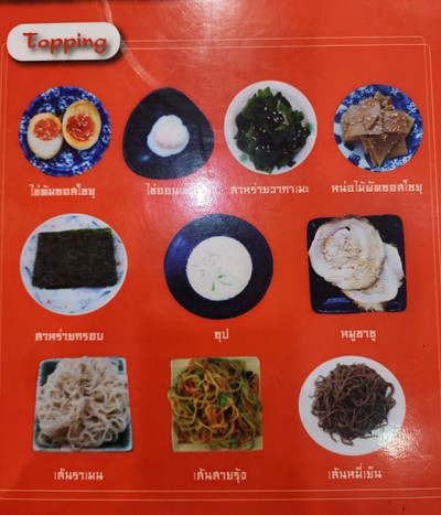 ป้ายราคาหรือสมุดเมนู