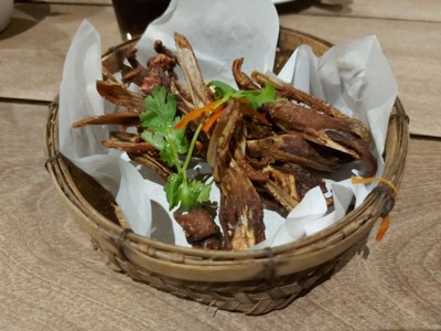 ปากเป็ดทอด Deep Fried Duck Beak