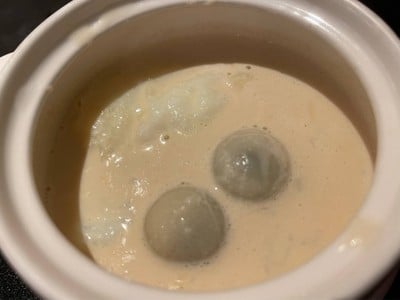 ไข่ขาวตุ๋นน้ำกะทิ