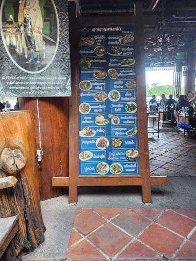 ป้ายราคาหรือสมุดเมนู