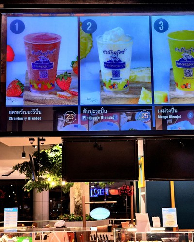 ป้ายราคาหรือสมุดเมนู